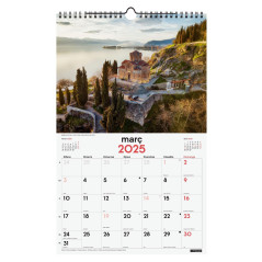 CALENDARIO DE PARED 2025 FINOCAM "IMÁGENES: MARAVILLAS DEL MUNDO" CATALÁN