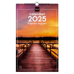 CALENDARIO DE PARED 2025 FINOCAM "IMÁGENES: ATARDECERES" CATALÁN