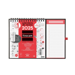 CALENDARIO DE PARED 2025 FINOCAM "NEUTRO: CON IMÁN XS" CASTELLANO