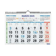 CALENDARIO DE PARED 2025 FINOCAM "COLOR: Nº GRANDES M" CASTELLANO