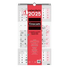 CALENDARIO DE PARED 2025 FINOCAM "NEUTRO: ESCRIBIR 3 MESES VISTA" CASTELLANO