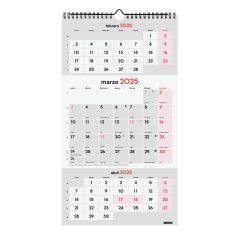 CALENDARIO DE PARED 2025 FINOCAM "NEUTRO: ESCRIBIR 3 MESES VISTA" CASTELLANO