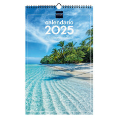 CALENDARIO DE PARED 2025 FINOCAM "IMÁGENES: PAISAJES PARADISÍACOS" CASTELLANO