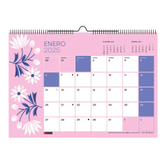 CALENDARIO DE PARED 2025 MIQUELRIUS "TRENDS: FLORES"