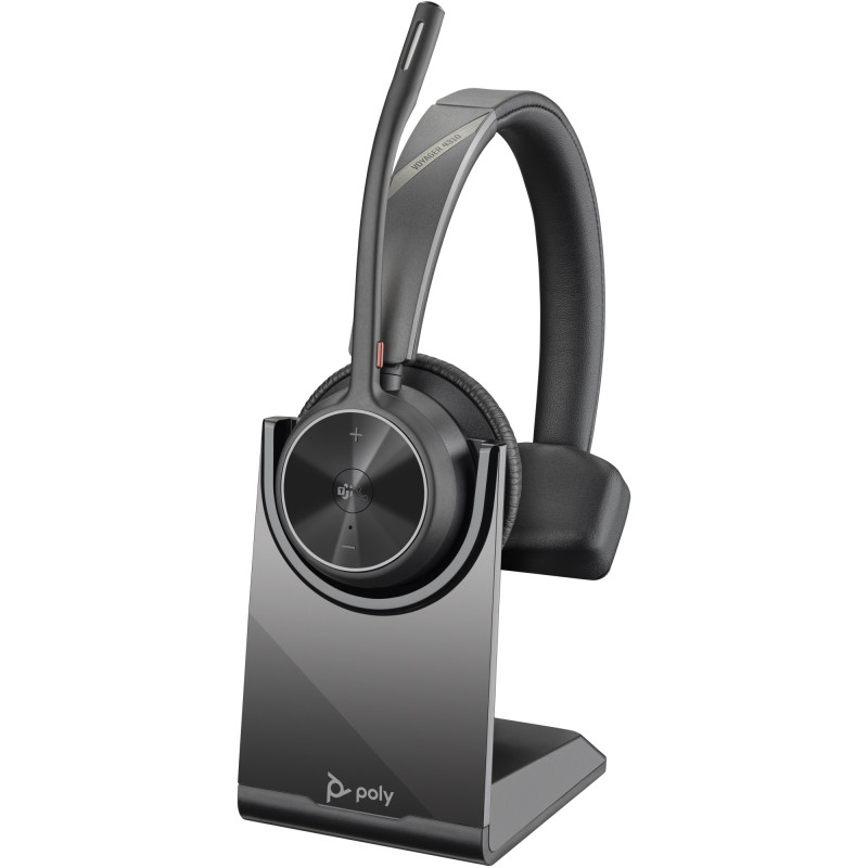 AURICULARES VOYAGER 4310-M USB-C CON CERTIFICACIÓN PARA MICROSOFT TEAMS + LLAVE BT700 + SOPORTE DE CARGA