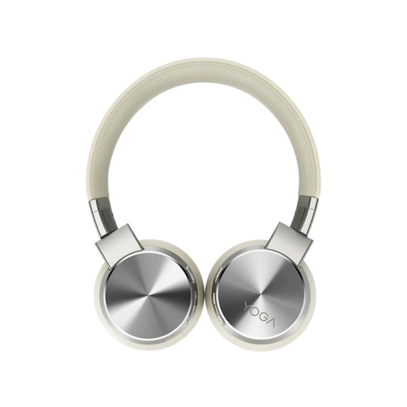 YOGA AURICULARES INALÁMBRICO Y ALÁMBRICO DIADEMA BLUETOOTH CREMA DE COLOR, BLANCO