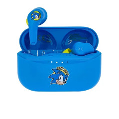 SEGA SONIC THE HEDGEHOG AURICULARES INALÁMBRICO DENTRO DE OÍDO LLAMADAS/MÚSICA BLUETOOTH AZUL