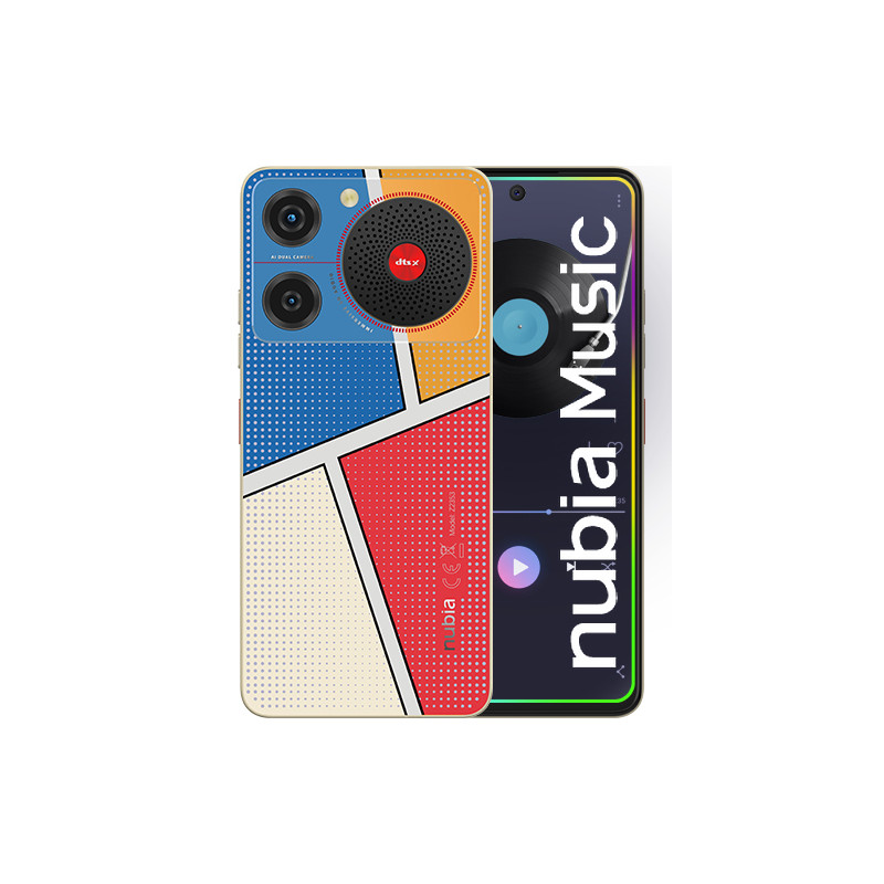 NUBIA MUSIC - POP ART 16,8 CM (6.6\") SIM DOBLE ANDROID 14 USB TIPO C 4 GB 128 GB 5000 MAH MULTICOLO