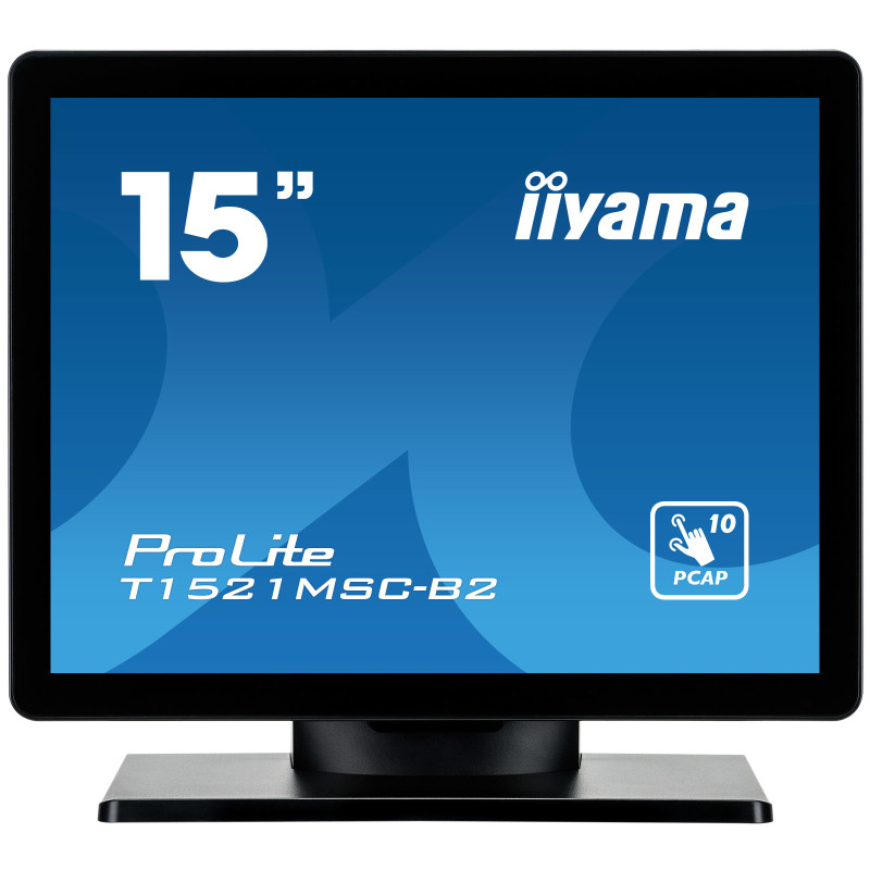 PROLITE T1521MSC-B2 PANTALLA PARA PC 38,1 CM (15\") 1024 X 768 PIXELES XGA LED PANTALLA TÁCTIL MESA NEGRO