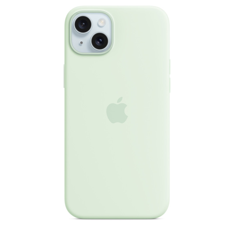 FUNDA DE SILICONA CON MAGSAFE PARA EL IPHONE 15 PLUS - MENTA SUAVE