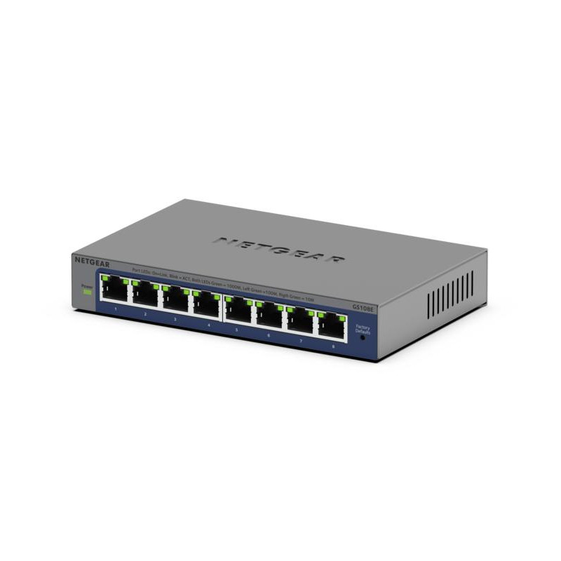 GS108EV4 NO ADMINISTRADO L2/L3 GIGABIT ETHERNET (10/100/1000) GRIS