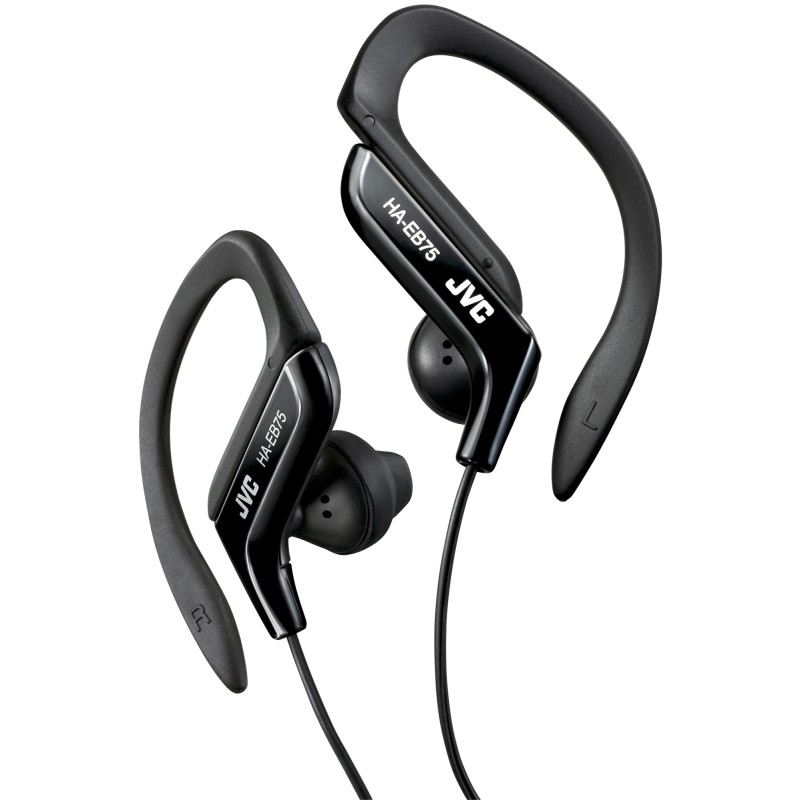 HA-EB75 AURICULARES ALÁMBRICO GANCHO DE OREJA, DENTRO DE OÍDO MÚSICA NEGRO