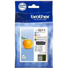 RAINBOW PACK 4 INKJET ORIGINAL BROTHER LC3211VAL