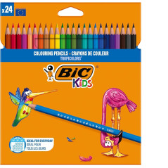 CAJA 24 LÁPICES BIC KIDS TROPICOLORS