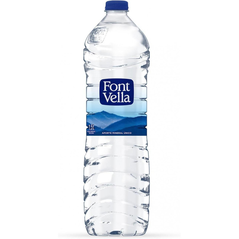 PACK 6 BOTELLAS AGUA FONT VELLA 1.5 L