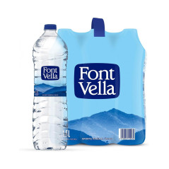 PACK 6 BOTELLAS AGUA FONT VELLA 1.5 L