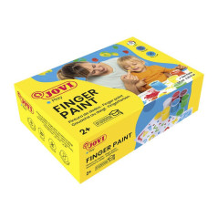 CAJA DE 6 BOTES DE PINTURA DE DEDOS JOVI 125ml