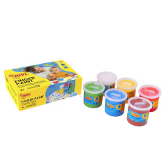 CAJA DE 6 BOTES DE PINTURA DE DEDOS JOVI 125ml