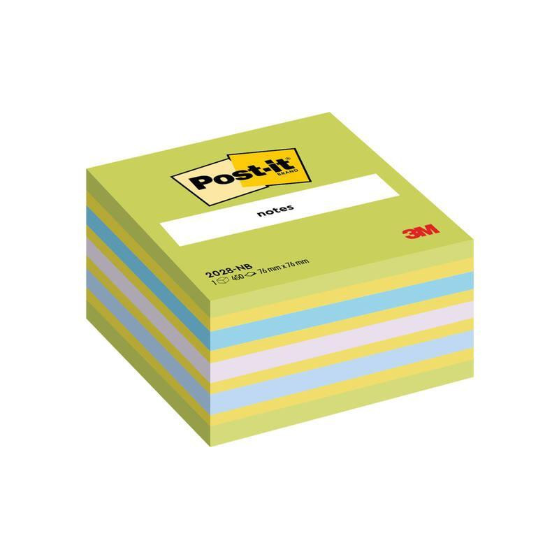 CUBO 450h NOTAS POST-IT REPOSICIONABLES 76x76mm VERDE NEÓN