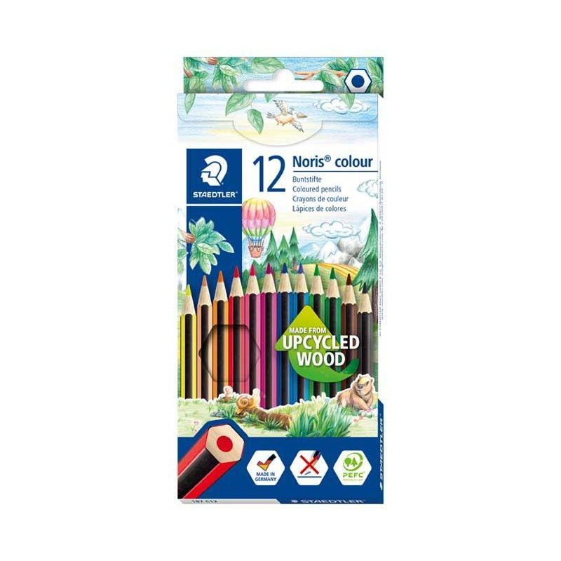 CAJA 12 LÁPICES STAEDTLER NORIS COLOUR 185