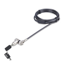 CABLE DE 2M UNIVERSAL DE SEGURIDAD PARA ORDENADOR PORTÁTIL - CABLE DE BLOQUEO COMPATIBLE CON NOBLE W