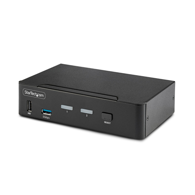 SWITCH CONMUTADOR KVM DISPLAYPORT DE 2 PUERTOS - 8K60/4K144 - PARA UN MONITOR - DP 1.4 - 2X USB 3.0 