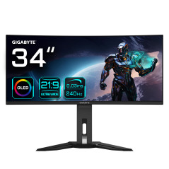 MONITOR DE JUEGOS CURVO OLED WQHD MO34WQC2 DE 34 - 3440X1440 (WQHD), 240HZ, 0.03MS, KVM, 250 CD/M²,