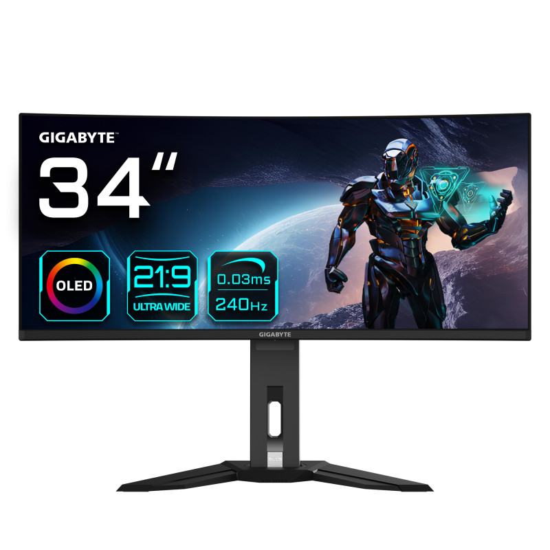 MONITOR DE JUEGOS CURVO OLED WQHD MO34WQC2 DE 34 - 3440X1440 (WQHD), 240HZ, 0.03MS, KVM, 250 CD/M²,