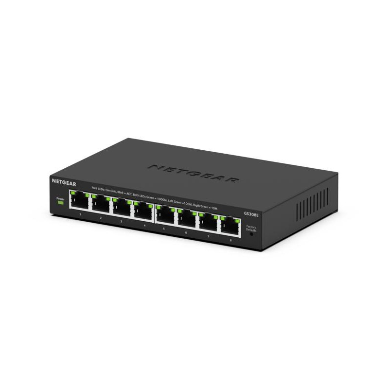 GS308E GESTIONADO L2/L3 GIGABIT ETHERNET (10/100/1000) ENERGÍA SOBRE ETHERNET (POE) NEGRO