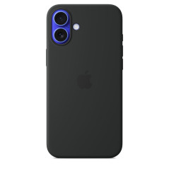 FUNDA DE SILICONA CON MAGSAFE PARA EL IPHONE 16 PLUS - NEGRO