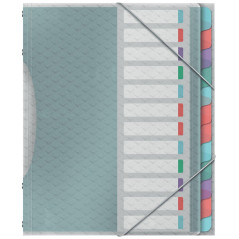 CARPETA CLASIFICADORA ESSELTE COLOUR`BREEZE 12 SEPARADORES