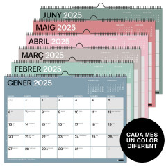 CALENDARIO DE PARED 2025 MIQUELRIUS "CHROMAT" CATALÁN