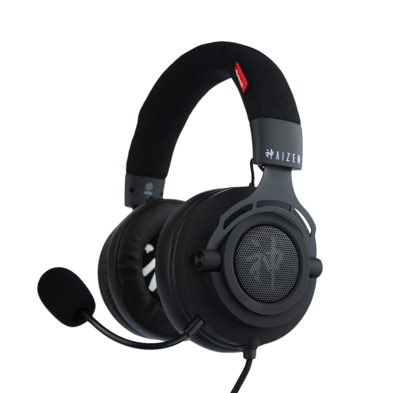 AIZEN AURICULARES ALÁMBRICO DIADEMA JUEGO NEGRO