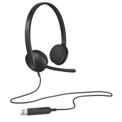 H340 USB COMPUTER HEADSET AURICULARES ALÁMBRICO DIADEMA OFICINA/CENTRO DE LLAMADAS USB TIPO A NEGRO