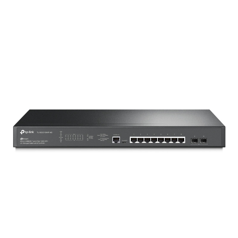 TL-SG3210XHP-M2 SWITCH GESTIONADO L2+ 2.5G ETHERNET (100/1000/2500) NEGRO