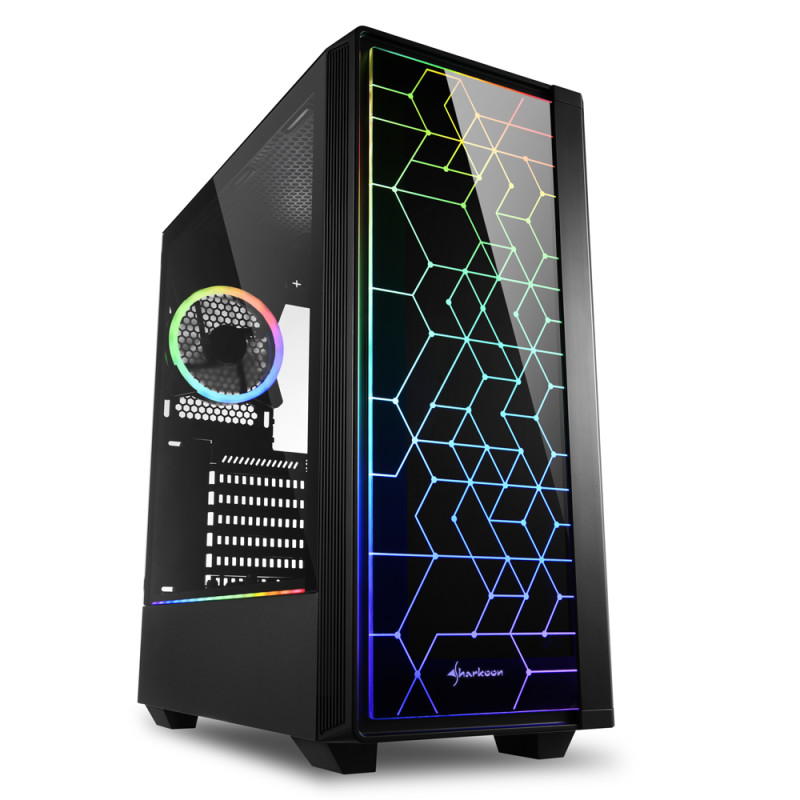 RGB LIT 100 MIDI TOWER NEGRO