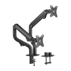 SOPORTE DE MESA ECO CONTRAPESO GIRATORIO E INCLINABLE PARA MONITOR/TV 8KG (3 PIVOTES, 2 BRAZOS) DE 1