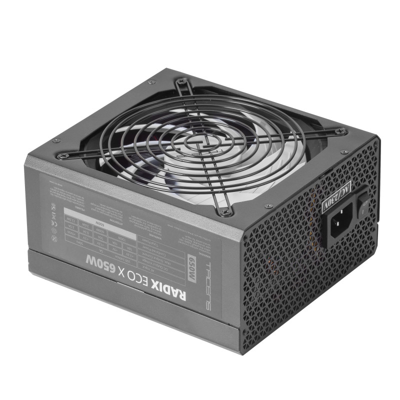 RADIX ECO X 650 FUENTE ALIMENTACIÓN PC ATX 650W 6 AÑOS GARANTÍA TECNOLOGÍA SILENCIOSA AI-RPM +87% EF