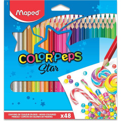 ESTUCHE 48 LÁPICES DE COLORES MAPED COLOR`PEPS