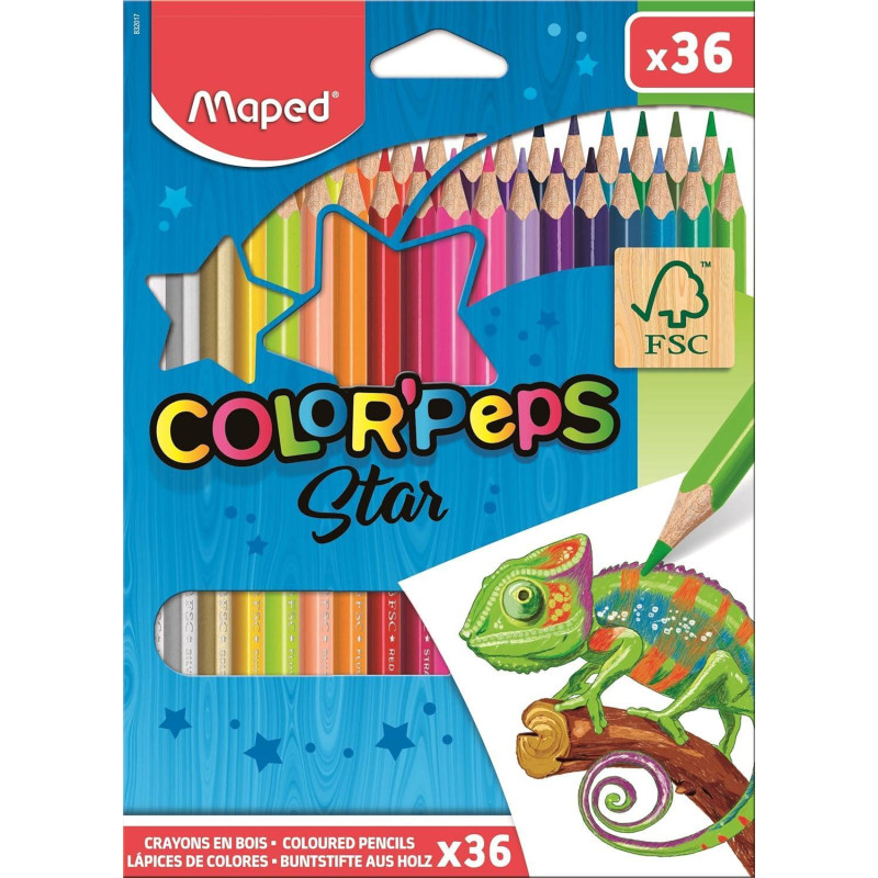 ESTUCHE 36 LÁPICES DE COLORES MAPED COLOR`PEPS