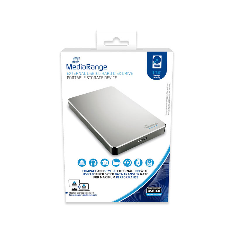 DISCO DURO EXTERNO 3.0 MEDIARANGE 1 TB 2.5"