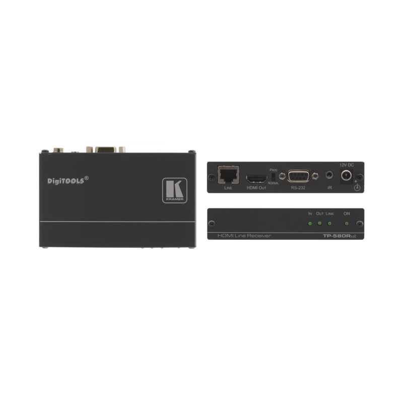 TP-580RXR EXTENSOR AUDIO/VIDEO RECEPTOR AV NEGRO