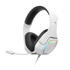 KOPA 7.1 AURICULARES ALÁMBRICO DIADEMA JUEGO NEGRO, BLANCO