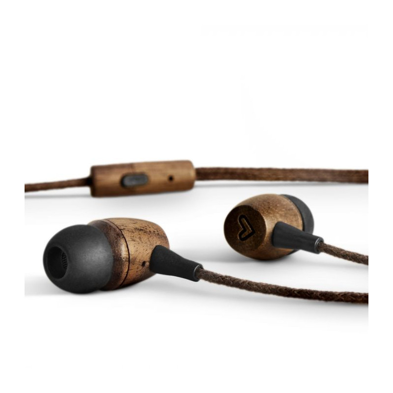 ECO WALNUT WOOD AURICULARES DENTRO DE OÍDO USB TIPO C MADERA