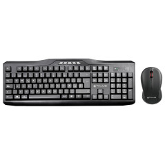 TECLADO + RATON COMBO KB-6001 WIRELESS BLACK