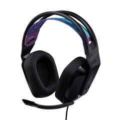 G335 AURICULARES ALÁMBRICO DIADEMA JUEGO NEGRO