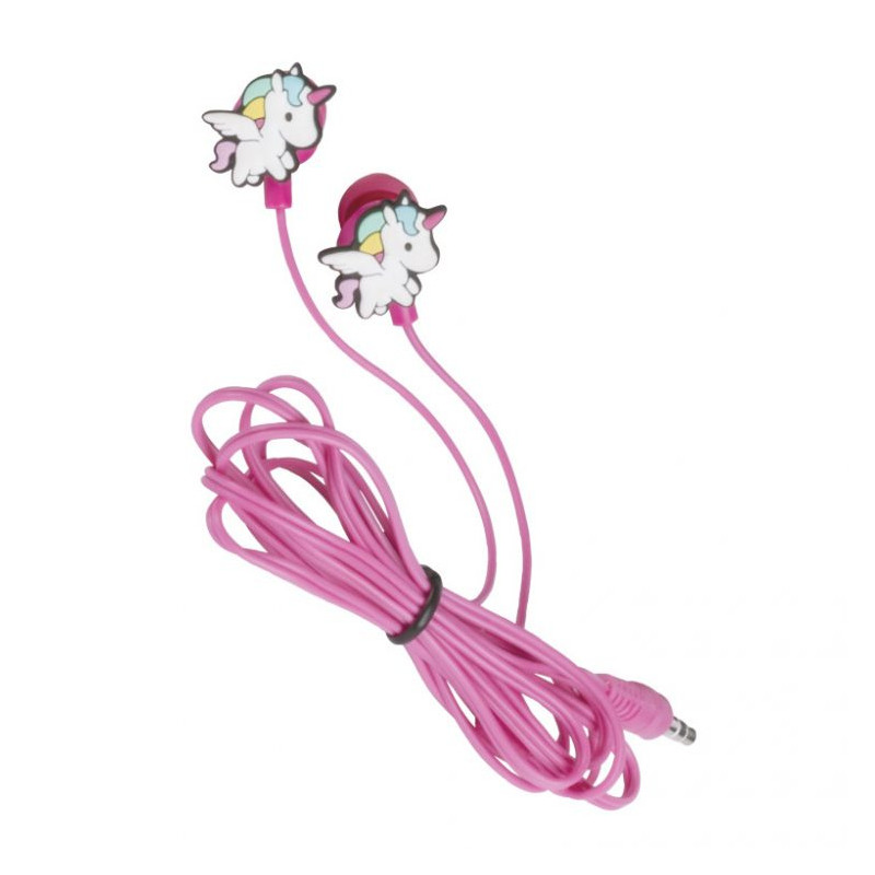 UNIK EARPHONES AURICULARES ALÁMBRICO DENTRO DE OÍDO MÚSICA ROSA