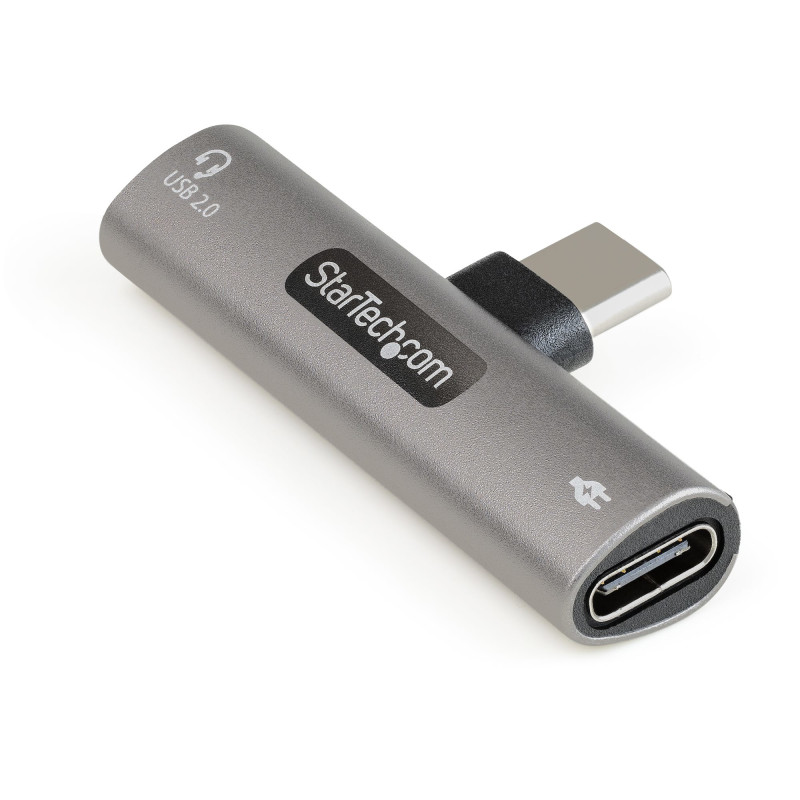 ADAPTADOR DE AUDIO Y CARGA USB-C - ADAPTADOR DE AUDIO USB TIPO C CON USB-C PARA AURICULARES CON MICR