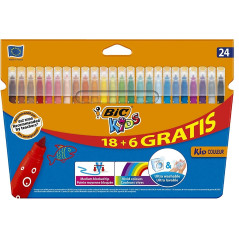 ESTUCHE 18+6 ROTULADORES BIC COULEUR MEDIUM