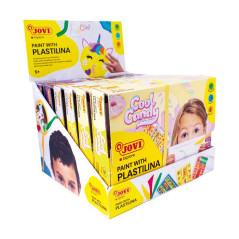 EXPOSITOR 6 KITS JOVI "PAINT WITH PLASTILINE"